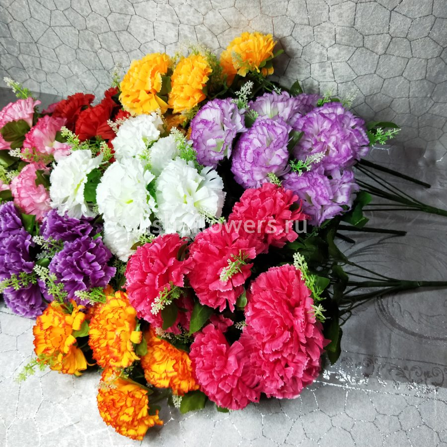 Букет гвоздики 50 см. Арт.1018